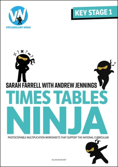 Cover for Sarah Farrell · Times Tables Ninja for KS1: Photocopiable multiplication worksheets that support the National Curriculum (Taschenbuch) (2024)