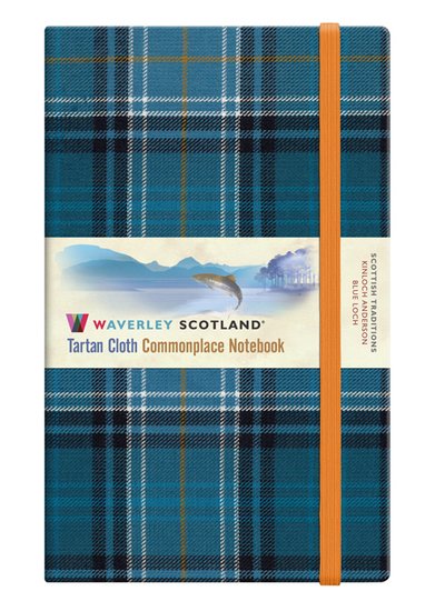 Cover for Ron Grosset · Blue Loch Waverley Tartan Notebook / Journal: Large: 21 x 13cm - Waverley Scotland Tartan Cloth Commonplace Notebook / Journal (Hardcover Book) (2019)