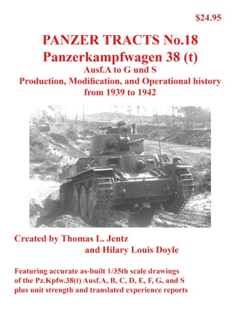 Cover for Thomas Jentz · Panzer Tracts No.18: Panzerkampfwagen 38 (t) (Paperback Book) (2007)