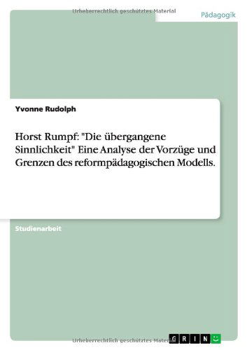 Horst Rumpf: "Die übergangene S - Rudolph - Książki - GRIN Verlag - 9783640858071 - 30 listopada 2013