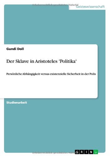 Cover for Doll · Der Sklave in Aristoteles 'Politik (Book) [German edition] (2011)