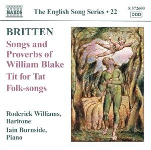 Songs & Proverbs of Willi - Williams / Burnside - Musik - NAXOS - 0747313260072 - 30. April 2012