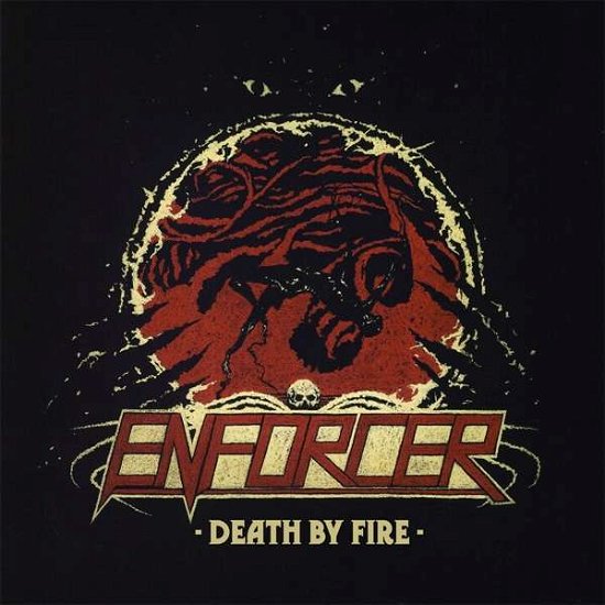Cover for Enforcer · Death by Fire (Clear with Red / White Spla (LP) [Coloured edition] (2019)
