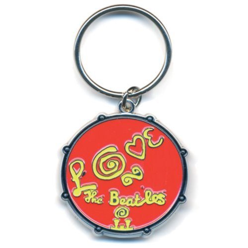 The Beatles Keychain: Love Drum (Enamel In-fill) - The Beatles - Merchandise - R.O. - 5055295303072 - 21. oktober 2014