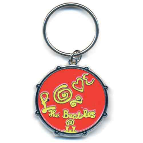 The Beatles Keychain: Love Drum (Enamel In-fill) - The Beatles - Merchandise - R.O. - 5055295303072 - October 21, 2014