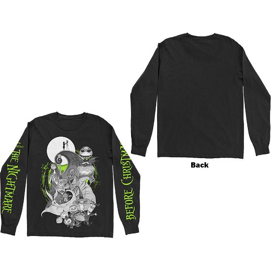 Cover for Nightmare Before Christmas - The · The Nightmare Before Christmas Unisex Long Sleeve T-Shirt: Characters Green Glow (Sleeve Print) (CLOTHES) [size XL] [Black - Unisex edition]