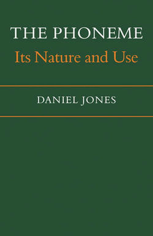 Cover for Daniel Jones · The Phoneme: Its Nature and Use (Pocketbok) (2009)