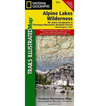 Cover for National Geographic Maps · Alpine Lakes Wilderness Area, Mount Baker-snoqualmie &amp; Okanogan-wenatchee National Forests: Trails Illustrated Other Rec. Areas (Map) (2023)