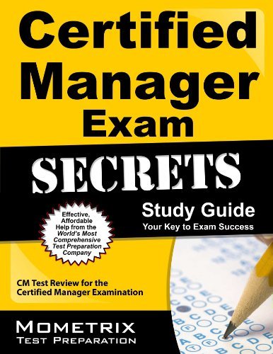Cover for Cm Exam Secrets Test Prep Team · Certified Manager Exam Secrets Study Guide: Cm Test Review for the Certified Manager Examination (Paperback Book) (2023)