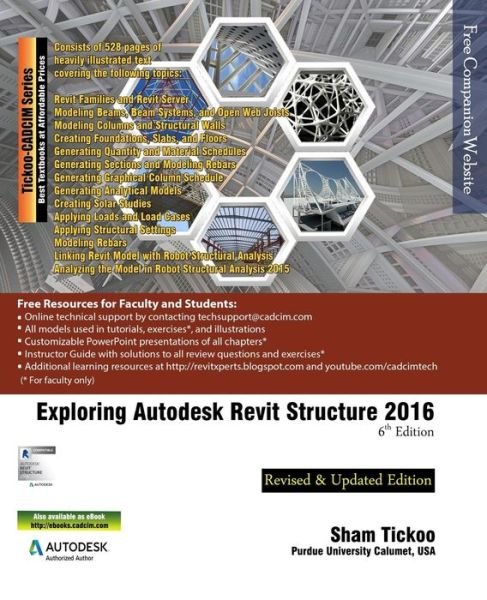 Cover for Prof Sham Tickoo Purdue Univ · Exploring Autodesk Revit Structure 2016, 6th Edition (Paperback Bog) (2015)