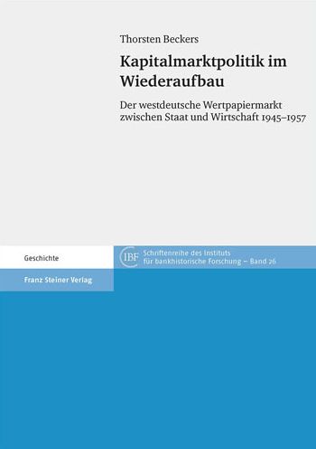 Cover for Beckers · Kapitalmarktpolitik im Wiederau (Book) (2014)