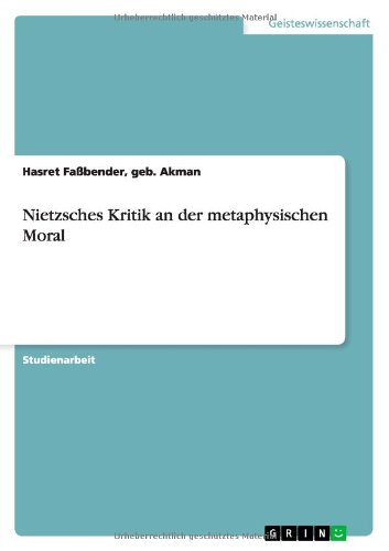 Cover for Faßbender · Nietzsches Kritik an der meta (Book) [German edition] (2012)