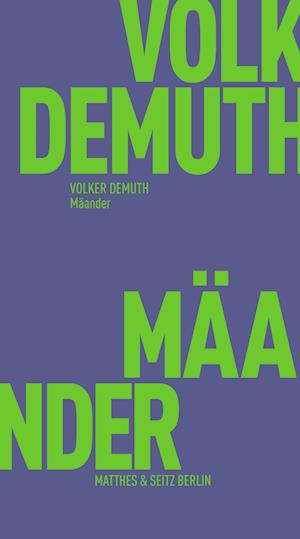 Cover for Volker Demuth · Mäander (Book) (2023)