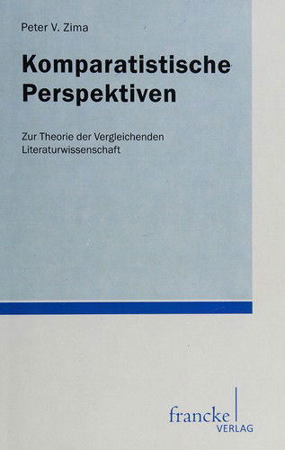 Cover for Peter V. Zima · Komparatistische Perspektiven (Paperback Book) (2012)