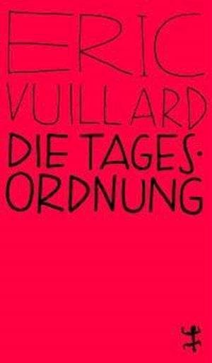 Cover for Vuillard · Die Tagesordnung (Book)