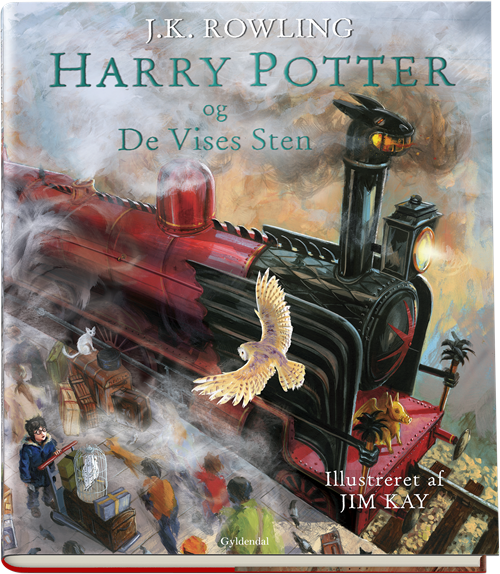 Cover for J. K. Rowling · Harry Potter og De Vises Sten 1 - illustreret (Gebundesens Buch) [1. Ausgabe] (2019)