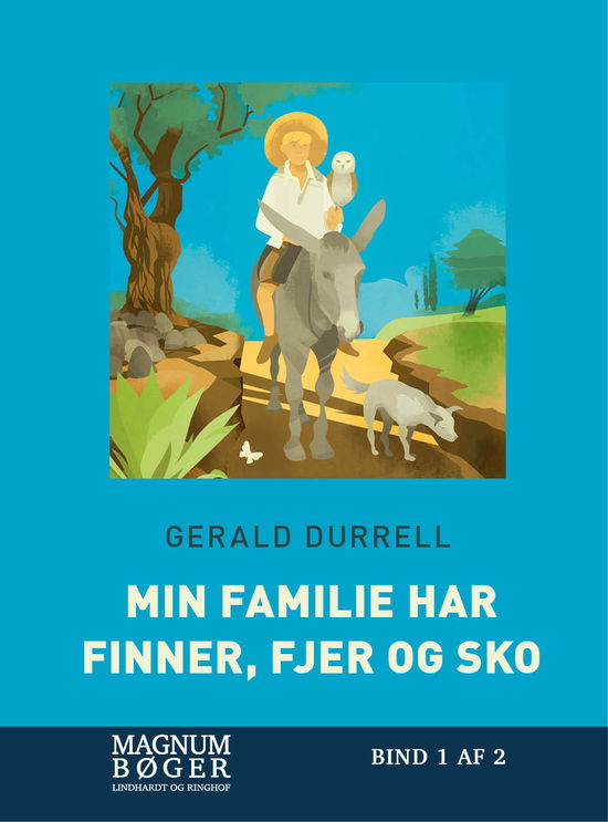 Cover for Gerald Durrell · Min familie har finner, fjer og sko (storskrift) (Bound Book) [3th edição] (2018)