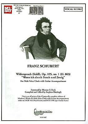 Cover for Franz Schubert · Franz Schubert: Widerspruch (Seidl), Op. 105, No. 1 (D. 865) &quot;Wenn Ich Durch Busch Und Zweig&quot; (Partitur) (2011)
