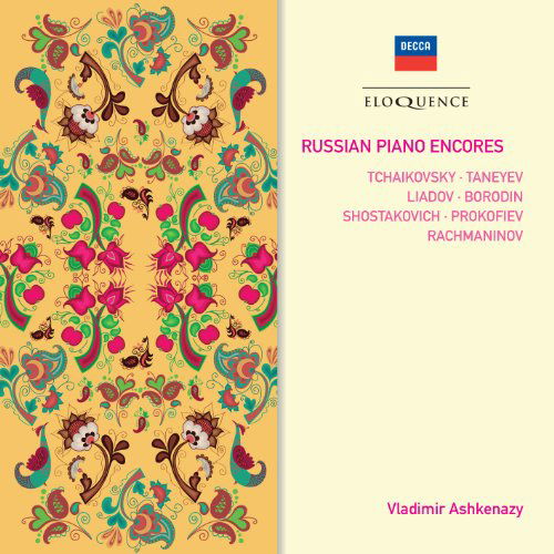 Russian Piano Encores - Vladimir Ashkenazy - Musiikki - ELOQUENCE - 0028948036073 - tiistai 7. elokuuta 2012