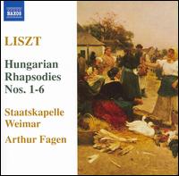 Hungarian Rhapsodies 1-6 - Franz Liszt - Musik - NAXOS - 0747313023073 - 26. oktober 2007