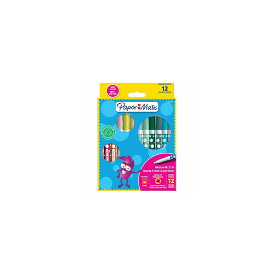 Cover for Paper Mate · PAPER MATE Filzstifte Kids Colouring Bunt 12er M B (ACCESSORY) (2024)