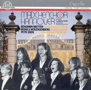 Ceremony of Carols - Britten / Madchenchoir Hannover - Musik - THOR - 4003913121073 - 1. Dezember 1991