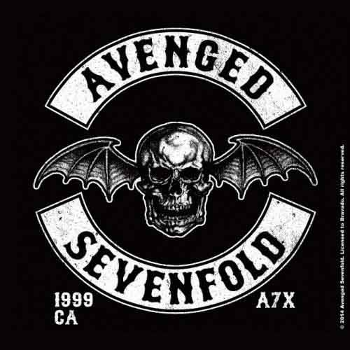 Avenged Sevenfold Single Cork Coaster: Deathbat Crest Individual - Avenged Sevenfold - Koopwaar - Unlicensed - 5055295380073 - 