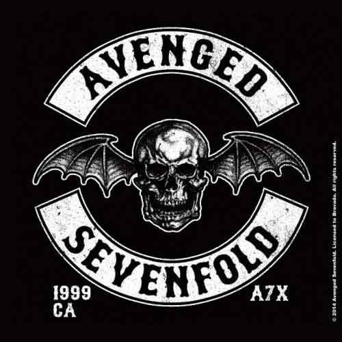 Avenged Sevenfold Single Cork Coaster: Deathbat Crest Individual - Avenged Sevenfold - Marchandise - Unlicensed - 5055295380073 - 