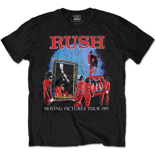 Cover for Rush · Rush Unisex T-Shirt: Moving Pictures Tour (Black) (T-shirt) [size M] [Black - Unisex edition] (2016)