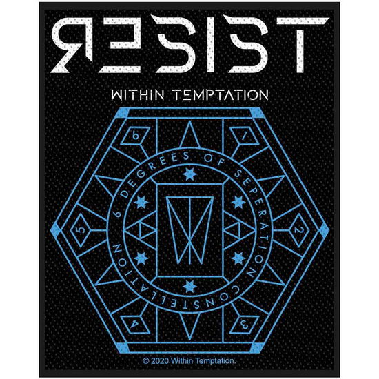 Within Temptation Standard Woven Patch: Resist Hexagon - Within Temptation - Merchandise -  - 5056365707073 - 