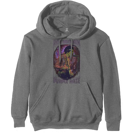 Cover for The Jimi Hendrix Experience · Jimi Hendrix Unisex Pullover Hoodie: Purple Haze Frame (Hoodie) [size S] [Grey - Unisex edition]