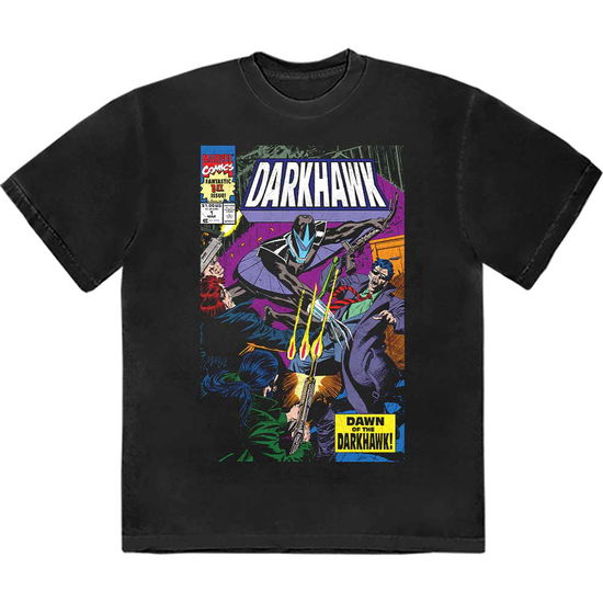 Marvel Comics Unisex T-Shirt: Darkhawk Comic Cover - Marvel Comics - Gadżety -  - 5056737258073 - 