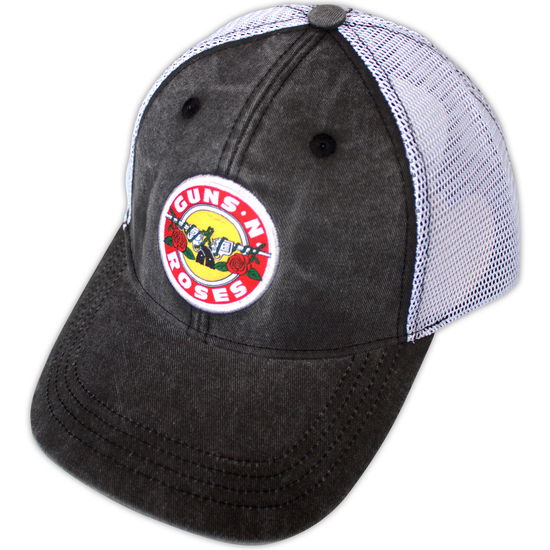 Cover for Guns N Roses · Guns N' Roses Unisex Mesh Back Cap: Vintage Logo (Charcoal Grey &amp; White) (CLOTHES) (2024)