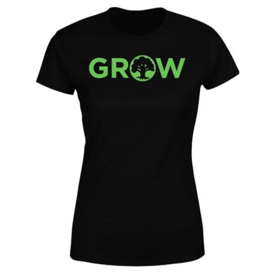Cover for Magic the Gathering · MTG-Grow Womens T-Shirt - Black - S (T-shirt)