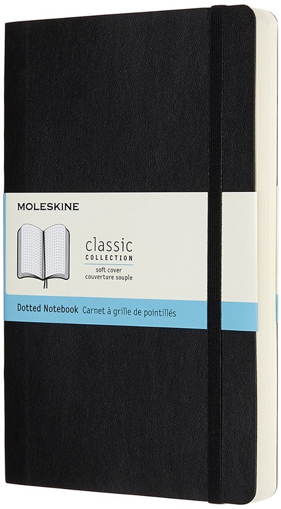 Moleskine Expanded Large Dotted Softcover Notebook: Black - Moleskin - Books - MOLESKINE - 8058647628073 - January 24, 2019