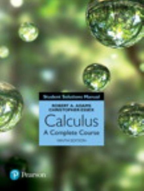 Cover for Robert Adams · Student Solutions Manual for Calculus: A Complete Course (Taschenbuch) (2017)