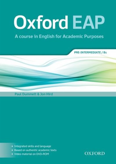 Cover for Paul Dummett · Oxford EAP: Pre-Intermediate/B1: Student's Book and DVD-ROM Pack - Oxford EAP (Book) (2015)