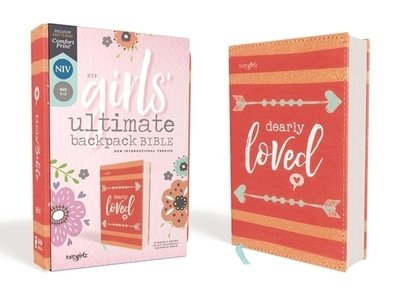 Cover for Zondervan Zondervan · NIV, Girls' Ultimate Backpack Bible, Faithgirlz Edition, Compact, Flexcover, Coral, Red Letter, Comfort Print - Faithgirlz (Paperback Book) (2020)