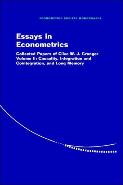 Cover for Clive W. J. Granger · Essays in Econometrics: Collected Papers of Clive W. J. Granger - Essays in Econometrics 2 Volume Hardback Set (Hardcover Book) (2001)