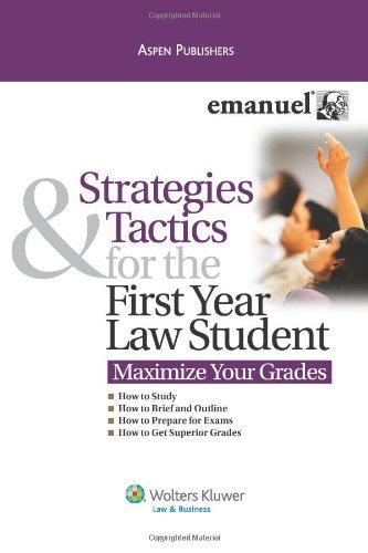 Cover for Lazar Emanuel · Strategies Tactics First Year Law Student (Maximize Your Grades) (Pocketbok) (2010)