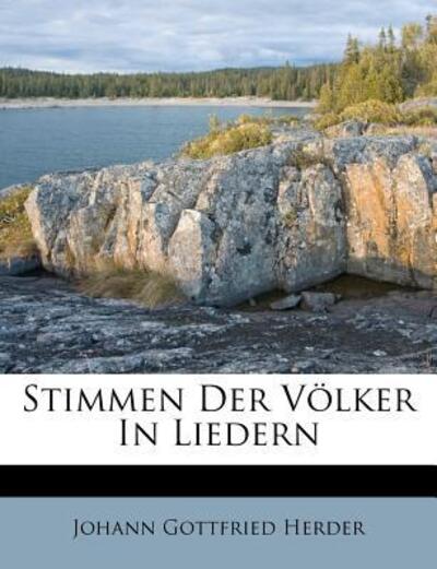 Stimmen Der Völker In Liedern - Herder - Bücher -  - 9781179248073 - 