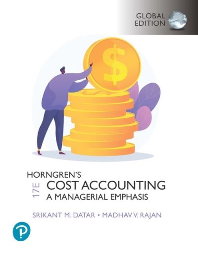 Cover for Srikant Datar · Horngren's Cost Accounting, Global Edition (Paperback Book) (2020)