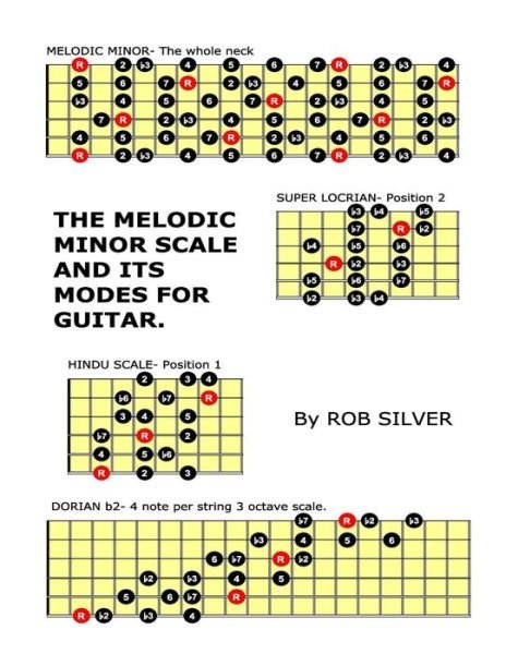 Cover for Rob Silver · The Melodic Minor Scale and Its Modes for Guitar (Paperback Book) (2014)