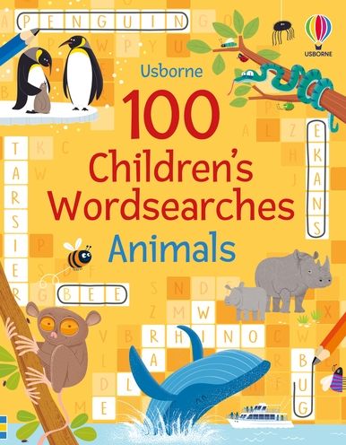 100 Children's Wordsearches: Animals - Puzzles, Crosswords and Wordsearches - Phillip Clarke - Books - Usborne Publishing Ltd - 9781801312073 - August 4, 2022