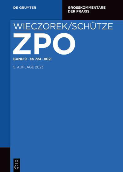 Cover for Christoph G. Paulus · §§ 724-802l (Book) (2023)
