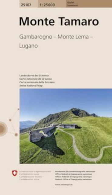 Cover for Monte Tamaro 25107 Gambarogno Monte Lema Lugano - Gifpel sommets (Map) (2024)