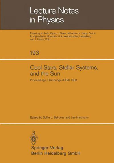 Cover for S L Baliunas · Cool Stars, Stellar Systems, and the Sun: Proceedings of the Third Cambridge Workshop on Cool Stars, Stellar Systems, and the Sun Held in Cambridge, M (Paperback Book) (1984)