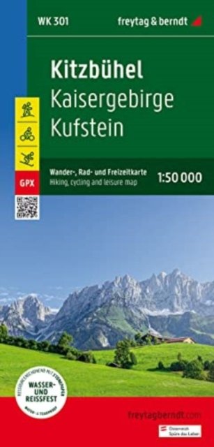 Kaisergebirge Kufstein Hiking, Cycling and leisure map (Kort) (2023)