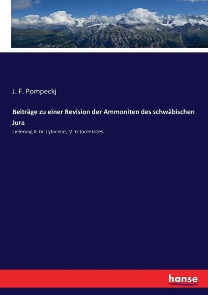 Cover for Pompeckj · Beiträge zu einer Revision der (Buch) (2020)