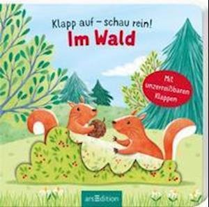 Cover for Marta Costa · Klapp auf - schau rein: Im Wald (Board book) (2021)